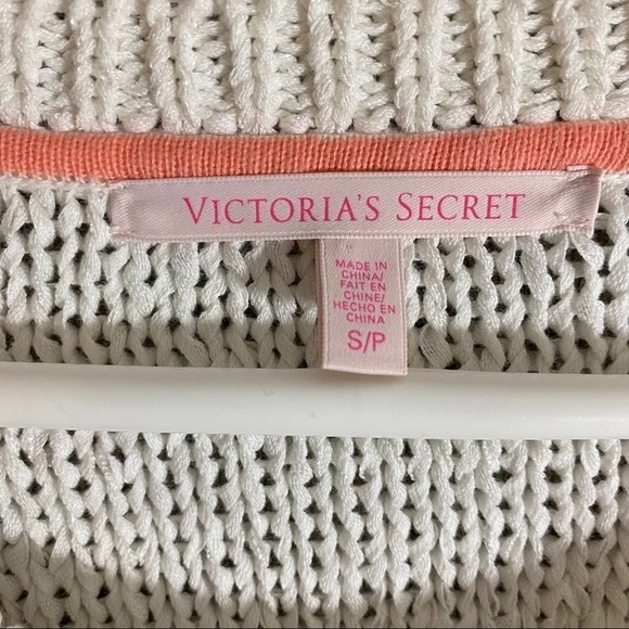 Victoria’s Secret White Distressed Knit Sweater - Picture 2 of 5
